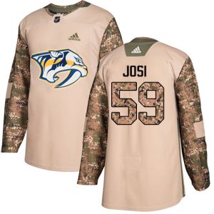 Herren Nashville Predators Eishockey Trikot Roman Josi #59 Authentic Camo Veterans Day Practice